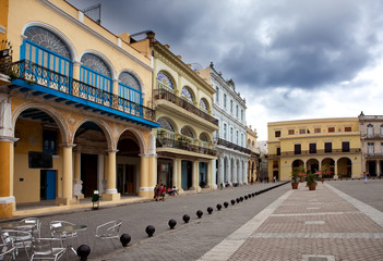 Cuba. Havana.  Square at center of the old city