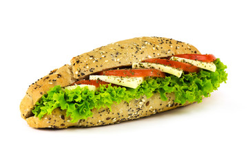 Snack auf weissem Hintergrund