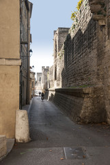 Streets of old Avignon, France