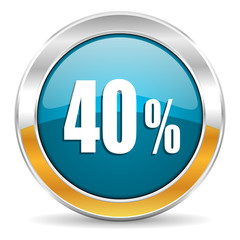 40 percent icon