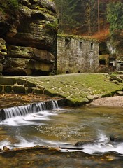 Old mill with Kamenice river