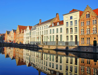 Obraz premium Beautiful houses of Brugge
