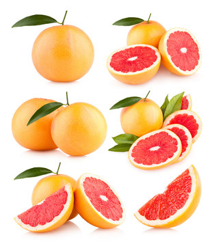 collection of 6 grapefruit images