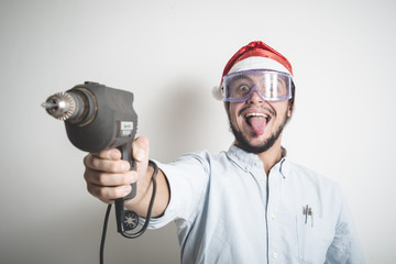 bricolage christmas stylish young man