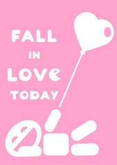 motivational quote fall in love today