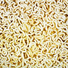 Instant noodles close up