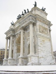 Obraz premium Arco della Pace Milan Italy