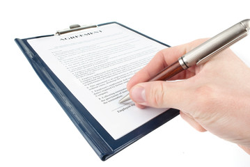 Singing the contract (agreement)