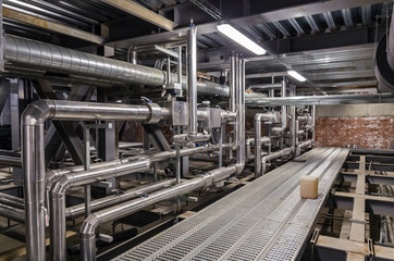 Building services in a building