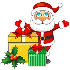 Santa Claus and Christmas gifts