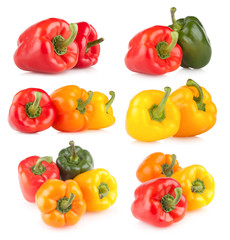 collection of 6 bell pepper images