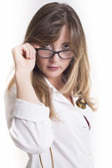 Obraz premium Isolated woman doctor