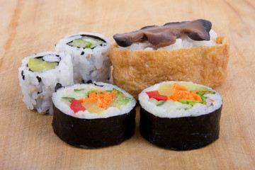 vegetarian sushi