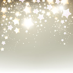 Elegant Christmas background with stars. Vector illustration