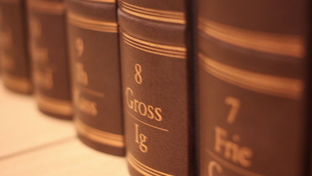 Book with a luxurious leather binding