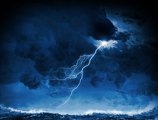 Storm at night
