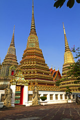 Fototapeta premium Three sharp pagoda