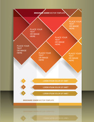 Vector brochure cover template