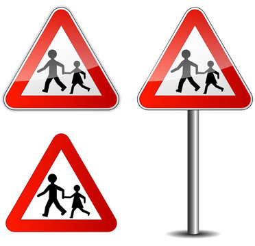 Panneau "attention aux enfants"