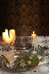 Christmas table setting