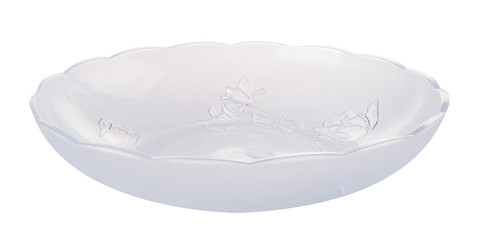 glass bowl on a background