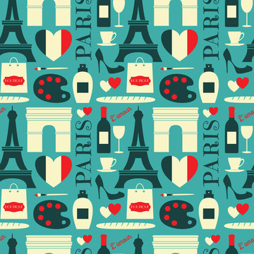 Seamless Paris Background