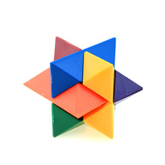 Colorful plastic toy puzzle