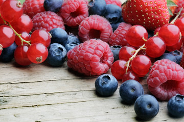 Mix of differrerent berrie