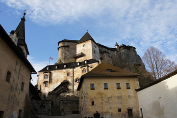 Courtyard on Orava castle, Slovakia