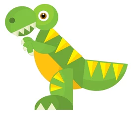 Crédence de cuisine en verre imprimé Dinosaures Cartoon dinosaur