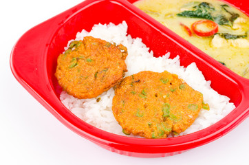 Green curry chicken