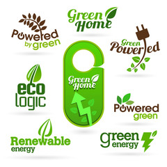 Bio - Ecology - Green icon set