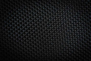 Black patterned textiles.