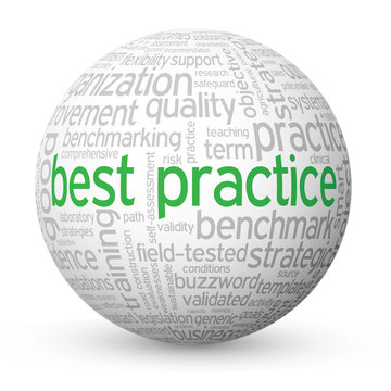 "BEST PRACTICE" Tag Cloud Globe (process improvement business)
