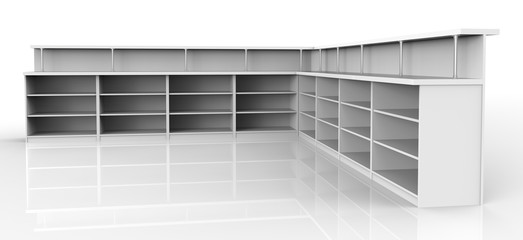 Empty shelves