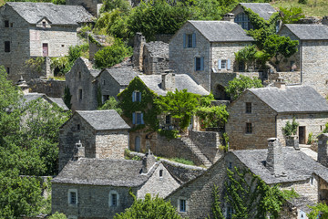Fototapeta premium Gorges du Tarn, village