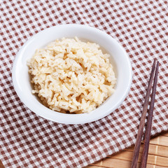 Cooked brown rices