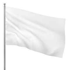 Blank white flag