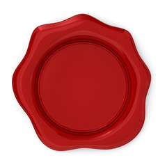 Red wax seal