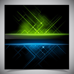 Smooth colorful abstract techno background