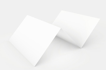 blank white paper on white background