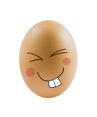  egg with face