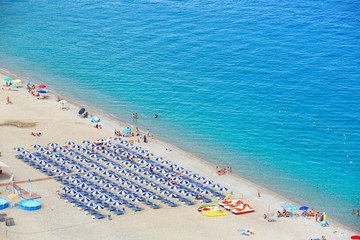 Beautiful beach in Scilla, southern Italy, Calabria region