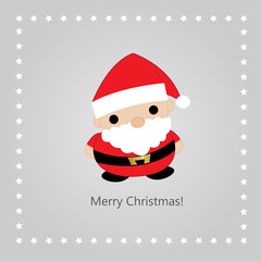Christmas greeting card with a Santa