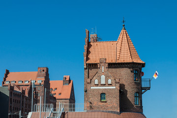 Historische Gebäude in Stralsund.