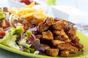 Gyros on a plate