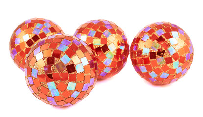 Obraz premium Decoration christmas ball composition