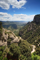 Fototapeta na wymiar Widok z Montserrat