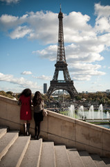 touristes trocadéro à Paris