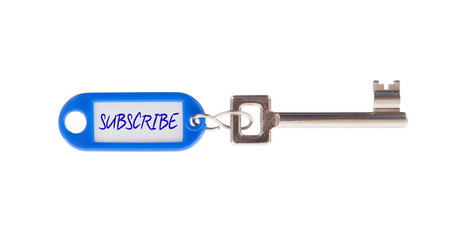 Key with blank label isolated